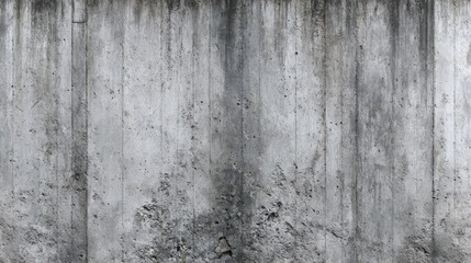 Obraz premium Grungy Concrete Wall Texture with Vertical Stains and Patches.