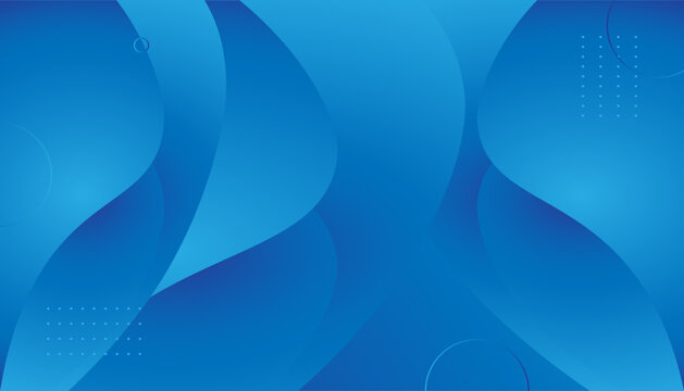 Abstract Blue Modern Background with Fluid Shapes and Geometric Elements