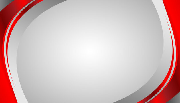 Red and Silver Abstract Waves Background