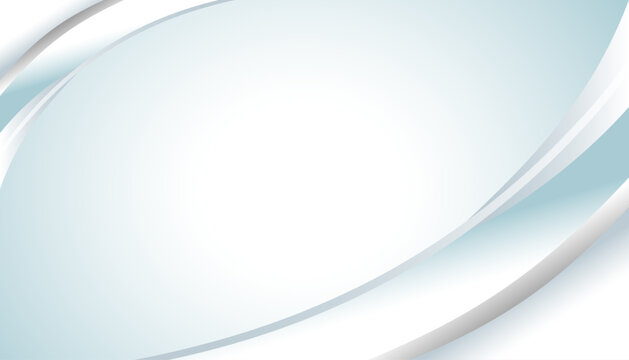 Abstract White Blue Curve Background with Soft Gradient and Clean Modern Design