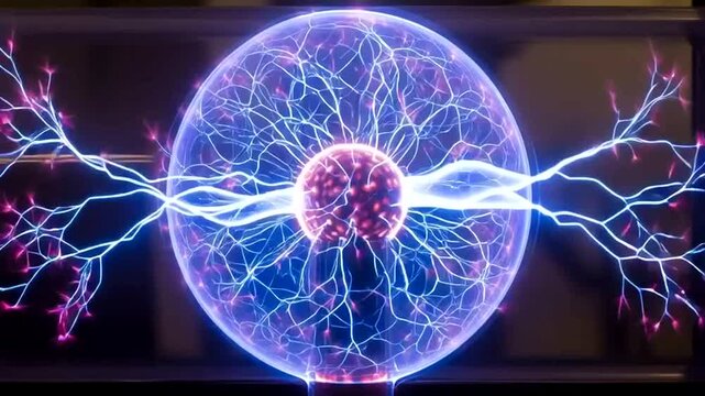 Plasma Ball Lightning Display Experiment.