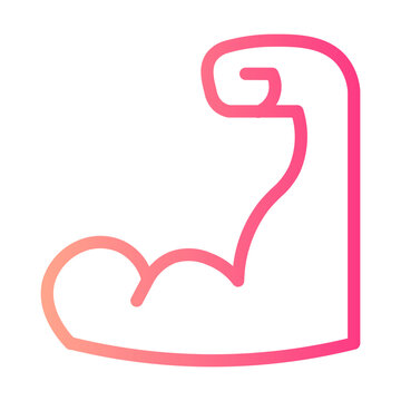 muscle gradient icon