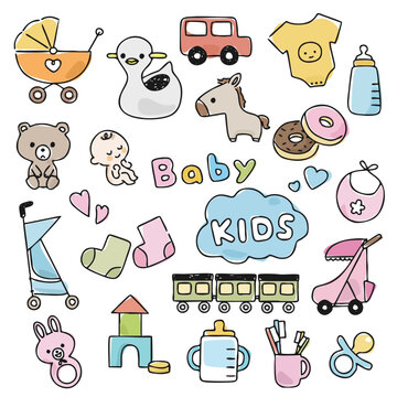 ベビー用品のイラスト