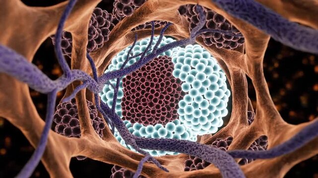 Bone Marrow Stem Cell Factory Internal Architecture Hematopoiesis 3D