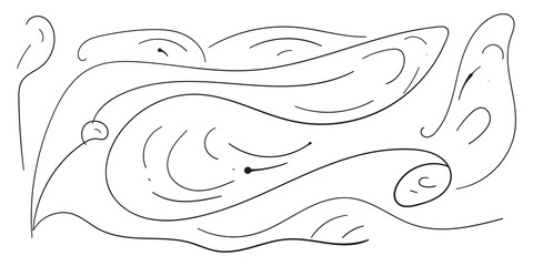 Fototapeta premium Minimalist Botanical Flower and Leaf Line Art Vector Illustration, Magnolia Blossom Outline Drawing, Elegant Floral Abstract Design in Black and White for Pattern, Branding, Packaging, Wall Art Decor