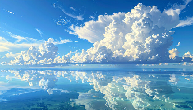 Clouds Reflecting on Water