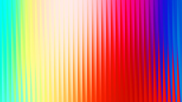 Rainbow spectrum of vertical stripes, transitioning from bright cyan and yellow to vivid reds and blues, creating a lively and diverse background with a sense of completeness and visual richness.