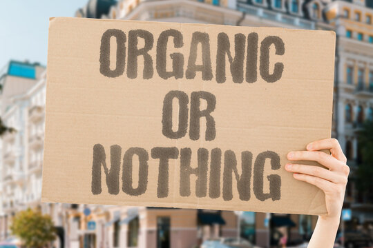 "Organic Or Nothing" For many health-conscious families pure organic food is the only acceptable option. FOOD. PURE. ORGANIC. FAMILIES. HEALTH.