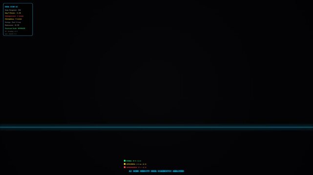 Advancing healthcare technology, AI Diagnostic Algorithms power a detailed bone density DEXA scan, showcasing real-time progress and fracture risk assessment on a dark digital interface.