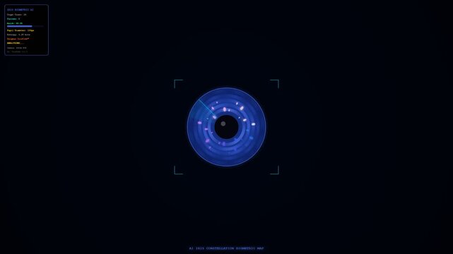 A high technology interface performs Biometric Data Integration for secure access and identity verification processes across digital platforms.