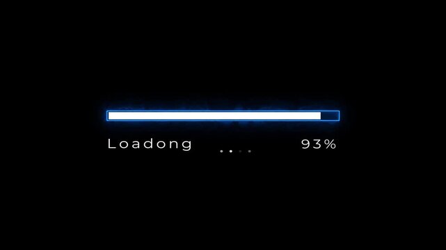 simple loading processing bar animation ,simple icon loading
