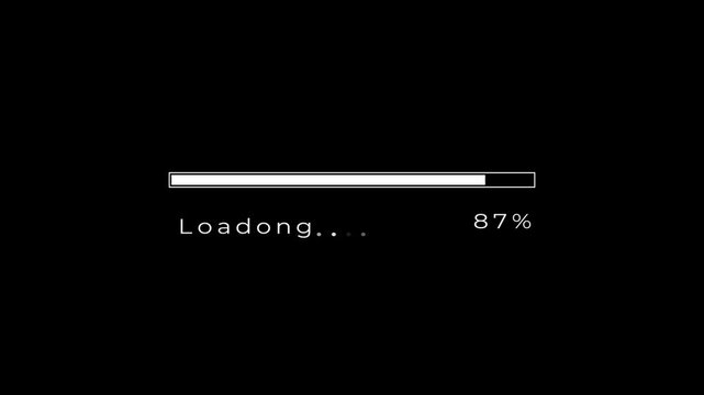 simple loading processing bar animation ,simple icon loading