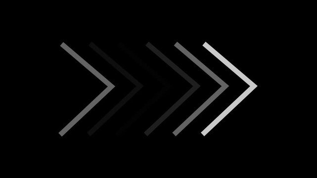 simple right side direction arrow icons animation concept,direction arrow symbol