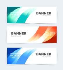 Obraz premium Geometric banner design with vector presentation template.