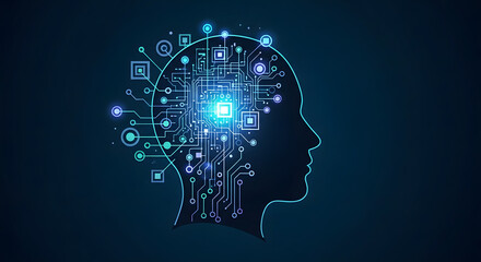 Obraz premium Artificial Intelligence Technology Concept – AI Generated Vector