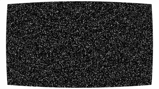 Vintage television static glitch background, analog broadcast signal interference texture, VHS distortion animation, tv screen noise glitch visual retro 4K video