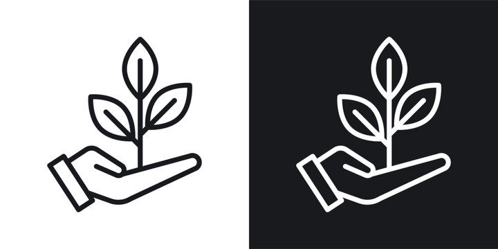 Care of plant icon