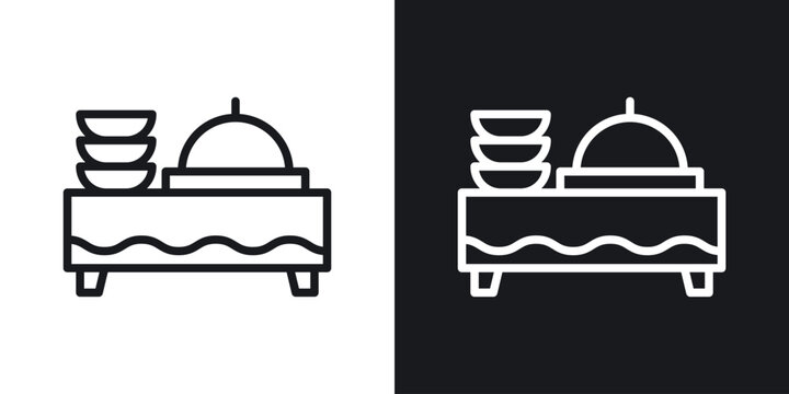 Catering buffet icon