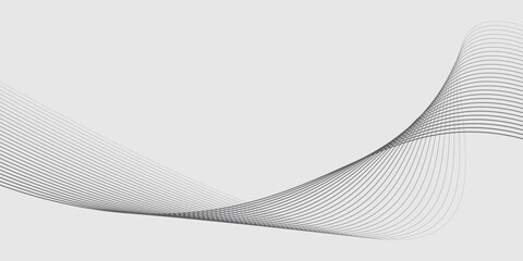 Fototapeta premium Abstract vector with gray wavy lines on silver foil background. Vector EPS 10