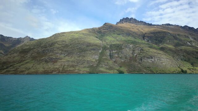 Mountain Coast Over Turquoise Lake