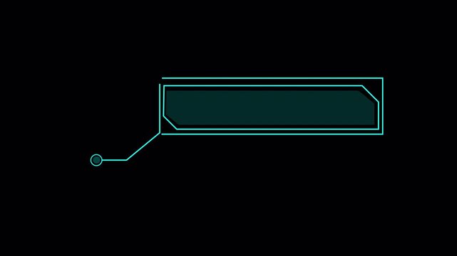information call box bars and modern digital info, Callout animation HUD elements frame line 4k in transparent background, 