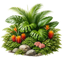 Fototapeta premium Group of Potted Green Plants Collection