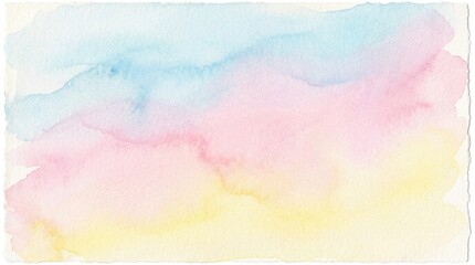 Obraz premium A soft watercolor painting with pastel colors blending gently together