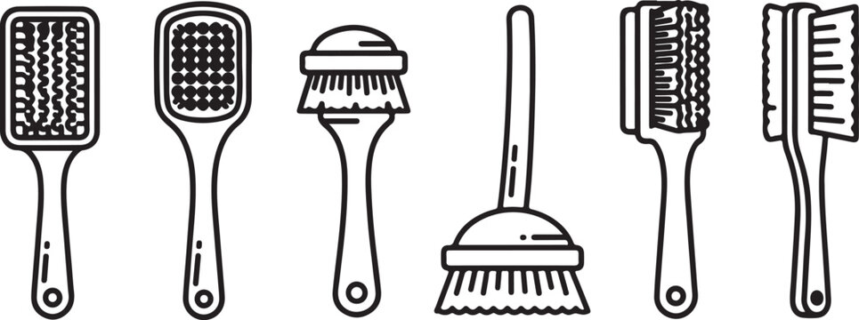 Assorted metal tools including wrenches, pliers, and a lever on a white background Vector
