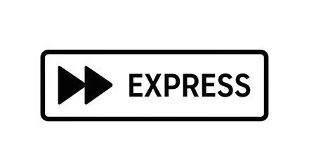 Obraz premium Fast Forward Express Button Icon
