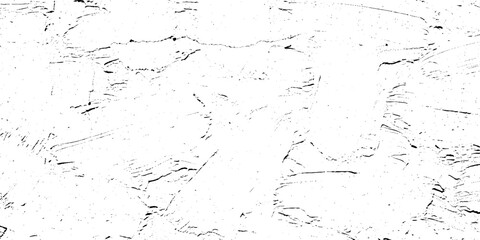 Fototapeta premium Black and white vector texture with grungy rough surface and cracks for backgrounds