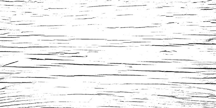 Black and white grunge wood texture background with horizontal grain lines and rustic wooden surface