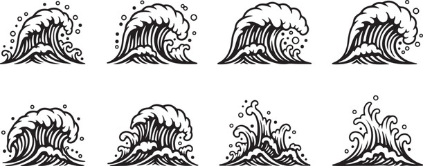 Line art sketches of zebras in various dynamic poses Vector © Nur