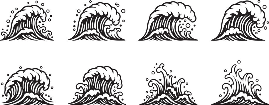 Line art sketches of zebras in various dynamic poses Vector