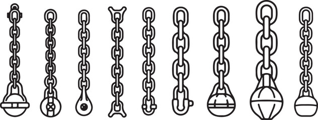 Line art illustration of ballet dancers in various poses and outfits Vector © Nur