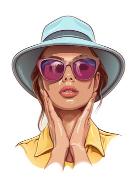 ritratto di moda donna moderna 03