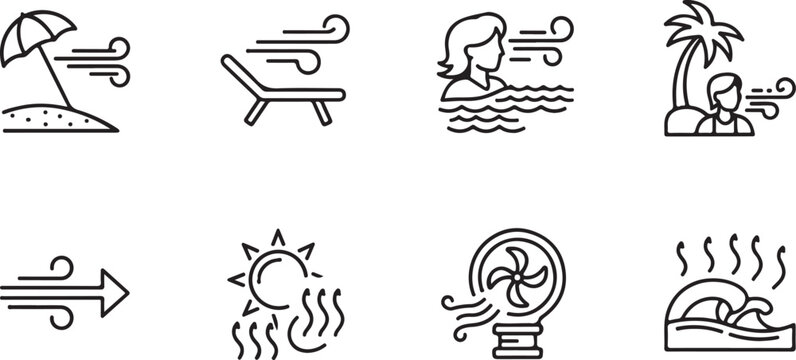Various hand-drawn doodles featuring animal faces and abstract shapes Vector