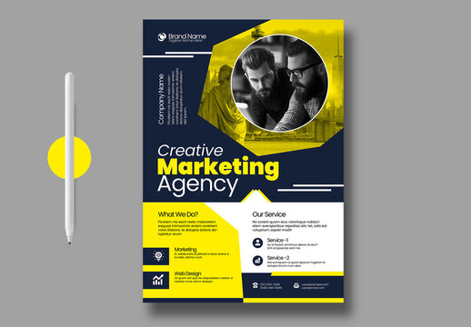 Creative Marketing Agency Business Flyer Design