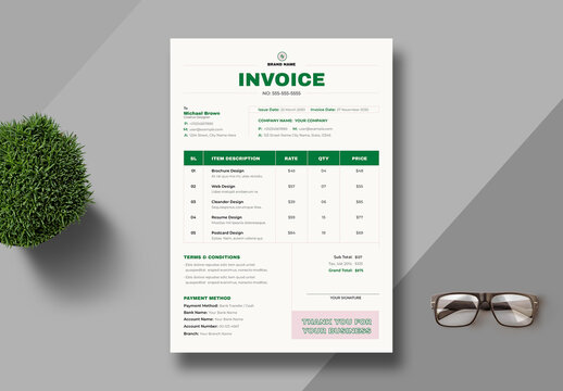 Invoice Template Layout
