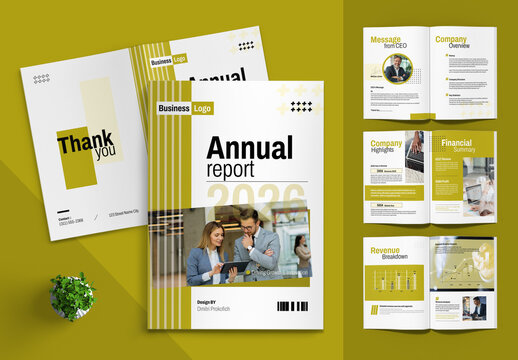 Annual Report 2026 Corporate Brochure Template