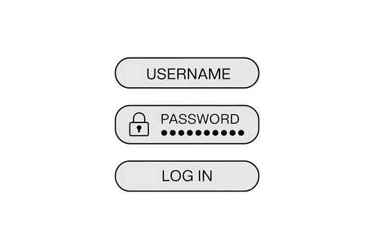login form with username and password fields