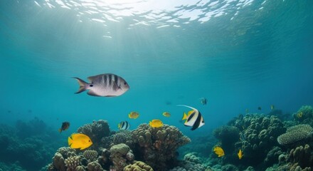 Obraz premium coral reef and fish