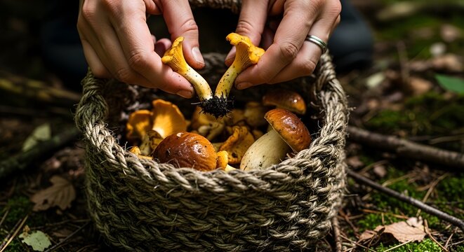 Harvesting Nature's Bounty Experiencing the Gastronomy of Naturally Cultivated Forest Fungi for Exquisite Culinary Creations and Wild Food Enthusiasts