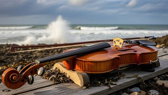 Violins Serenade - A Musical Interlude by the Sea.
