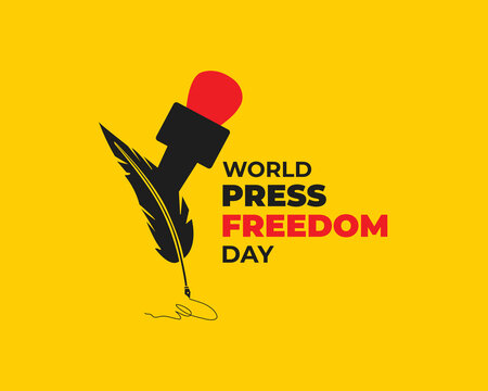 world press freedom day flat illustration. Creative flat illustration for World Press Freedom Day. May 3. End Impunity for Crimes against Journalists. Jpeg format.