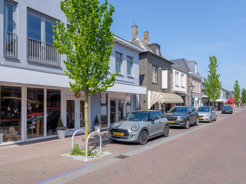 Voorstraat in Numansdorp, Zuid-Holland province, The Netherlands
