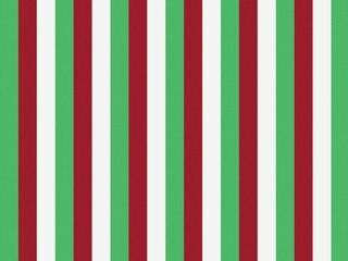 Fototapeta premium Festive red green and white vertical stripes for holiday background