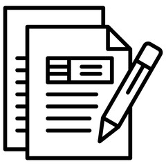 Fototapeta premium Writing Icon
