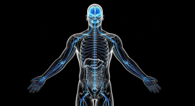 Human Body Anatomy Skeleton System.