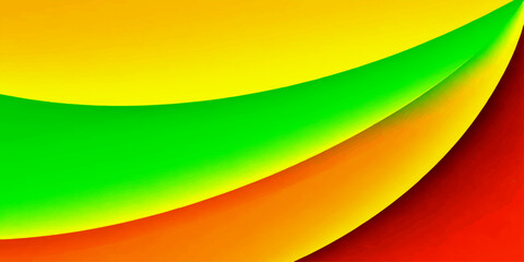 Abstract layered curved shapes. The seamless curves create a visually appealing design that evokes feelings of creativity and innovation. The bright colors convey energy and inspiration. © nur