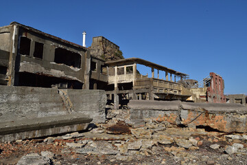 端島（軍艦島）施設跡  © 浩明 佐藤